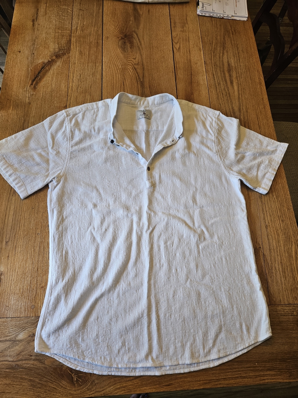 FARO Men's White Short-Sleeve Polo Shirt